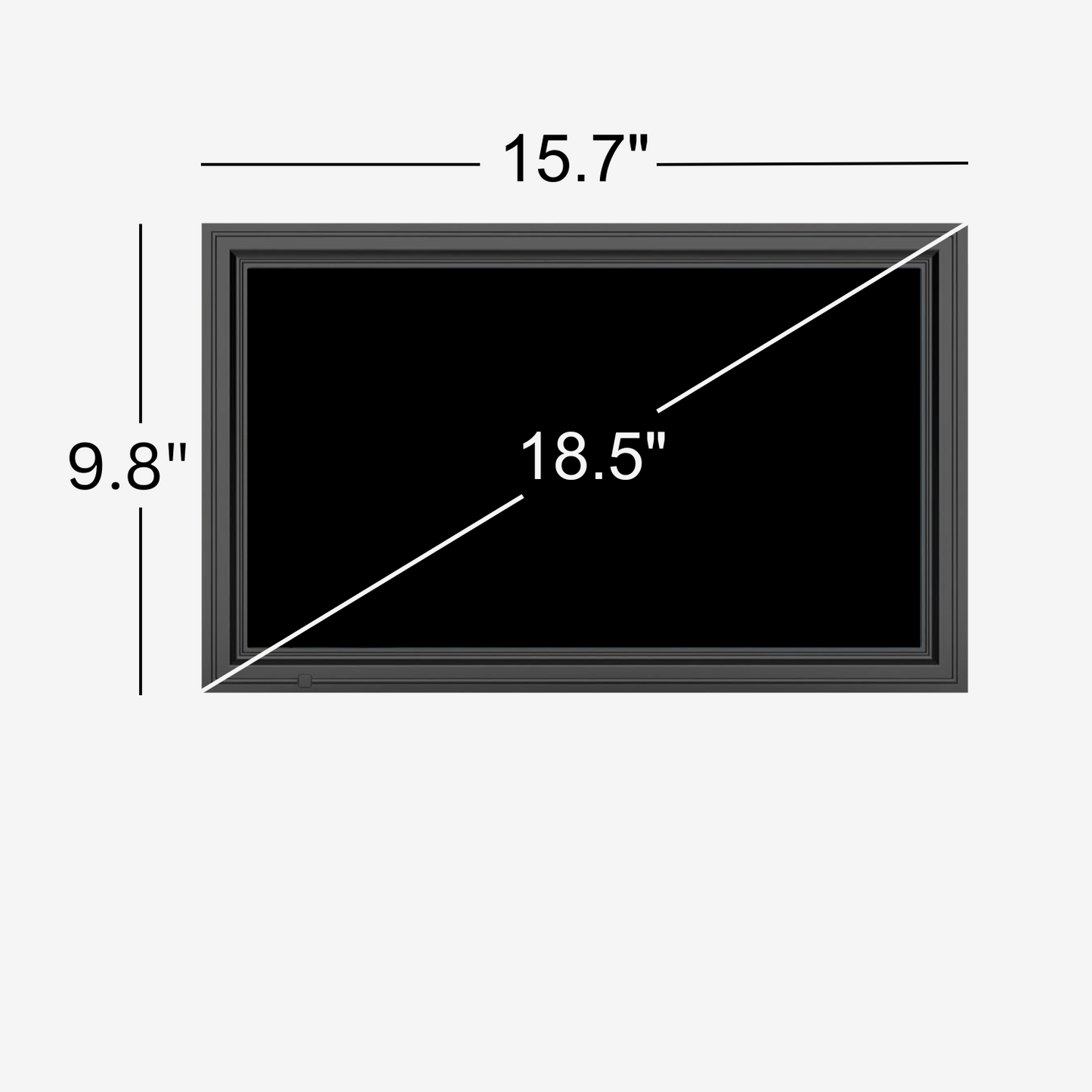 18" Solid Black