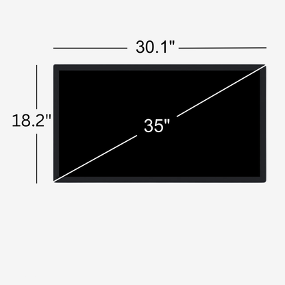 35" Solid Black